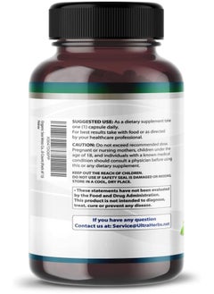 ULTRA HERBS Organic Sea Moss Capsules With Black Seed Oil, Ashwagandha, Burdock Root, Bladderwrack For Immune System, Gut, Skin & Energy *Usa Made & Tested*  - Image 3