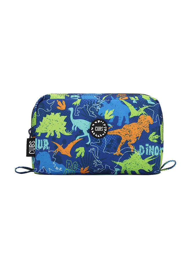 CUBS Dinosaur Print Waterproof pencil case pouch with zip closure - Image 1