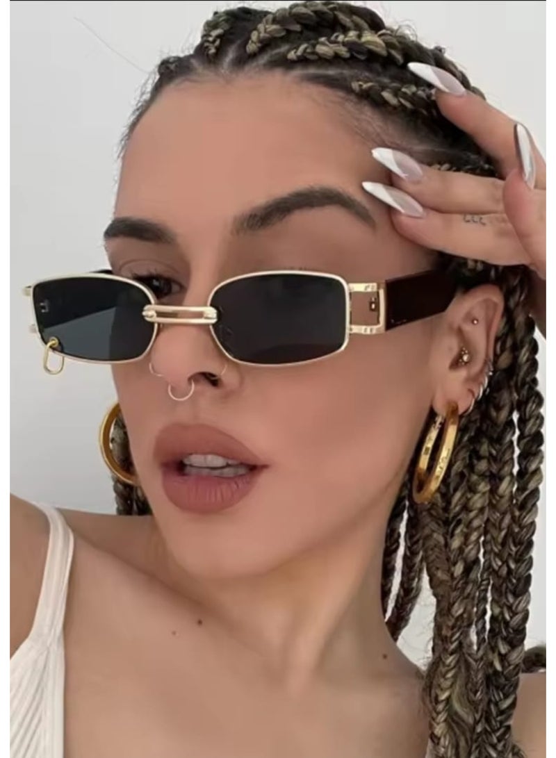 POLITE Square Women's Fashion Sunglasses, New Y2K Street Style Eyewear - Image 1