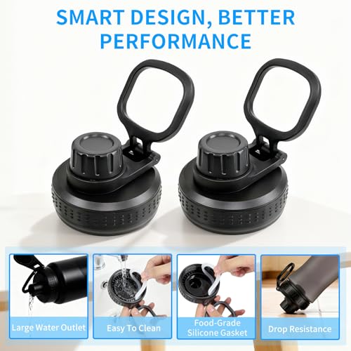 MEIJIAYOU Replacement Lid Compatible with Contigo 24OZ, Leak Proof Spoud Lid Fit for Contigo Water Bottle Lids Replacement Reusable Water Bottle Lid Replacement Parts - Image 4