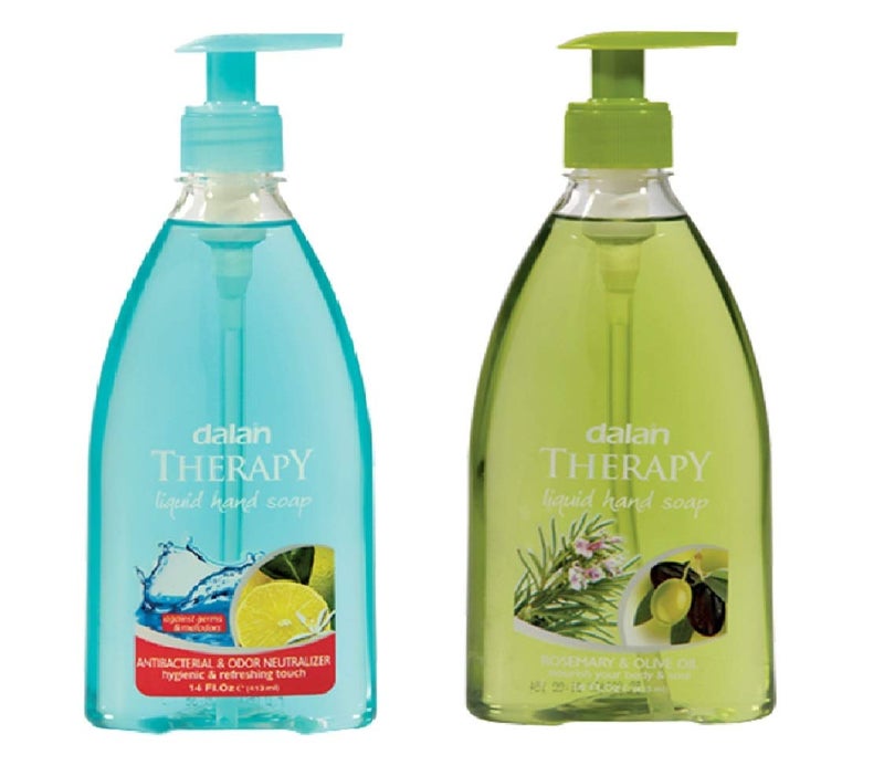 Dalan Therapy Liquid Soap  Combo of Therapy Antibacterial  Odour Neutralizer and Olive  Rosemary Liquid Soap 400 ml each Mfg  Imported from Turkey European Union - Image 1
