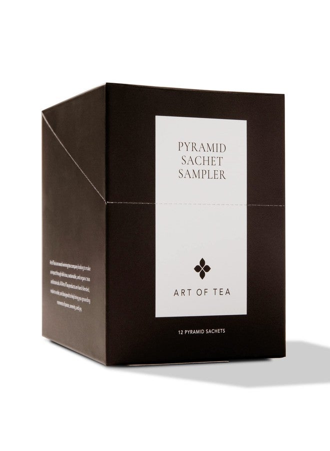 Art of Tea | Assorted Tea Sampler | 12 Count Sampler Box | Breakfast Tea, Earl Grey Creme, Egyptian Chamomile (Non-Caffeinated), French Lemon Ginger (Non-Caffeinated), Green Pomegranate, Mint Green, Tali's Masala Chai, Happy Tea, and White Coconut Creme - Image 1