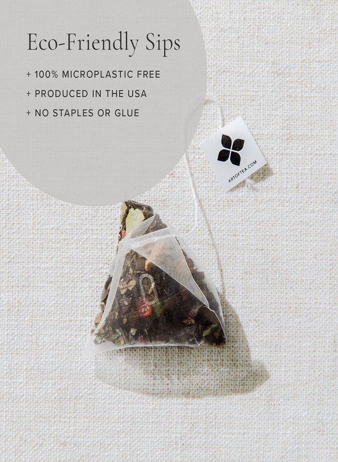 Art of Tea | Assorted Tea Sampler | 12 Count Sampler Box | Breakfast Tea, Earl Grey Creme, Egyptian Chamomile (Non-Caffeinated), French Lemon Ginger (Non-Caffeinated), Green Pomegranate, Mint Green, Tali's Masala Chai, Happy Tea, and White Coconut Creme - Image 5