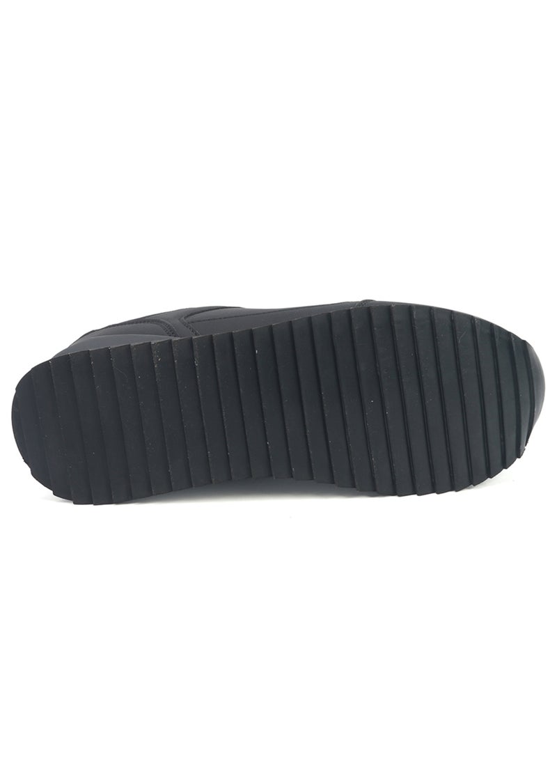 يو اس بولو اسن أحذية رياضية سوداء للرجال بعلامة تجارية أيقونية لمظهر أنيق - Image 4