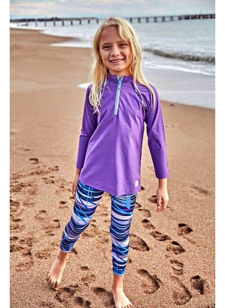 مارينا Parachute Purple Girl Swimsuit K2405