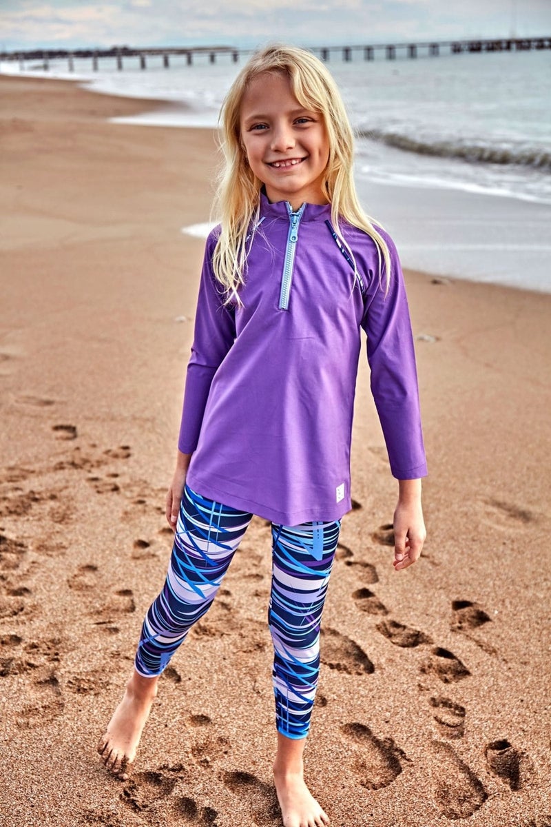 Marina Parachute Purple Girl Swimsuit K2405 