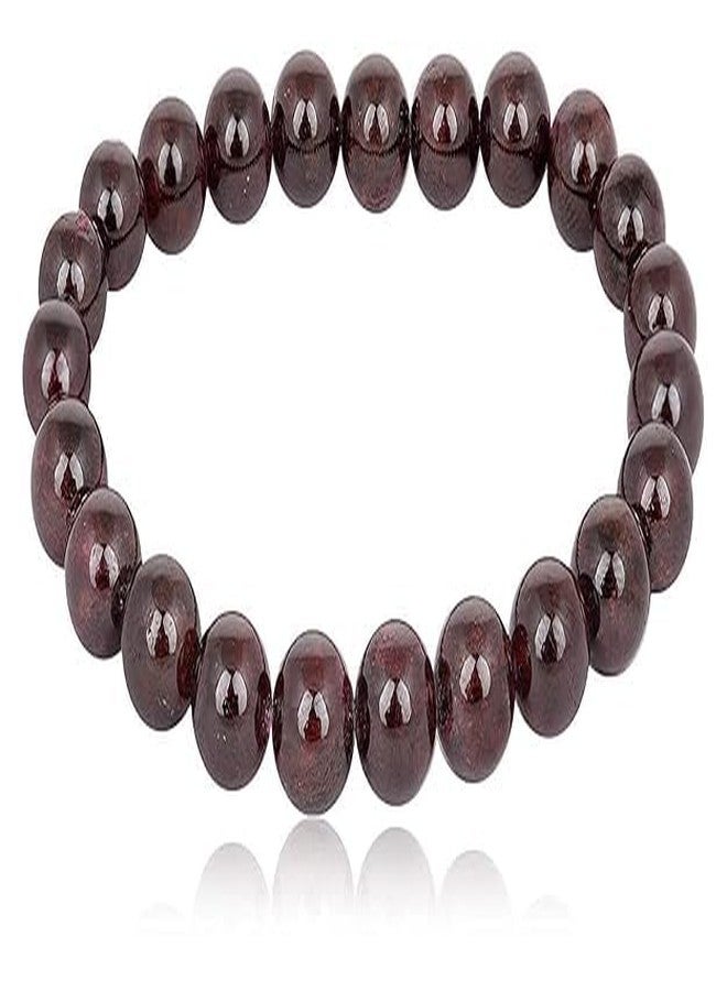Agatesvibe سوار من كريستال العقيق الأحمر الطبيعي من أغاتسفايب، 8 مم - خرز من الأحجار الكريمة العلاجية للرجال والنساء | سوار مرن قابل للتمدد من الريكي والفينغ شوي للحب والطاقة والحماية وشاكرا الجذر | مجوهرات للجنسين (عبوة من قطعة واحدة) - Image 4