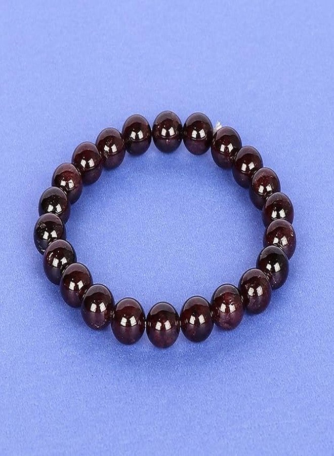 Agatesvibe سوار من كريستال العقيق الأحمر الطبيعي من أغاتسفايب، 8 مم - خرز من الأحجار الكريمة العلاجية للرجال والنساء | سوار مرن قابل للتمدد من الريكي والفينغ شوي للحب والطاقة والحماية وشاكرا الجذر | مجوهرات للجنسين (عبوة من قطعة واحدة) - Image 5