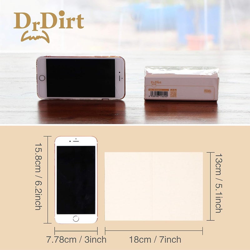 DrDirt Tissue, Boxless, 330 Sheets (110 Pairs)*36 Packs, 3-Ply Tissue Paper, Soft Pack, Bamboo, Unbleached, Natural Color, Eco-Friendly - Image 2