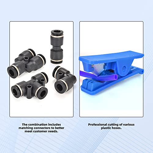 cnaodun Air Line Tubing Kit, CNAODUN 1/4 inch OD 1/6 ID 39.4ft/12 Meter Blue Pneumatic Tubing PU Air hose Pipe Tube Kit for Air Line or Fluid Transfer - Image 5