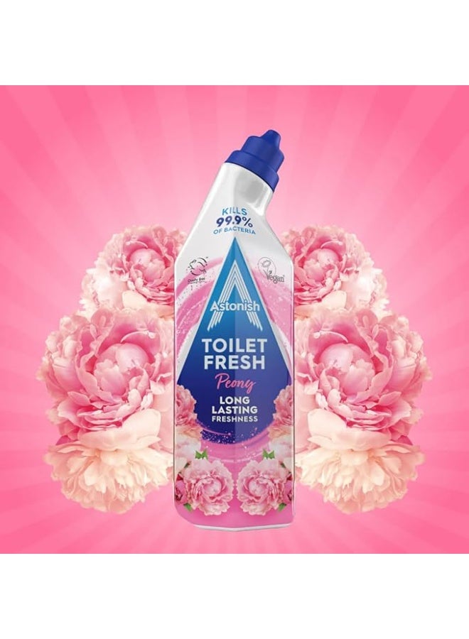 Astonish Toilet Fresh Cleaner Peony 750ml - Pack of 3 - Image 3
