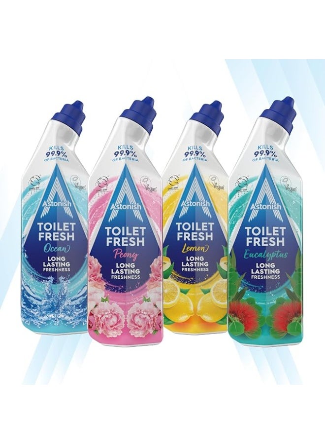 Astonish Toilet Fresh Cleaner Peony 750ml - Pack of 3 - Image 4