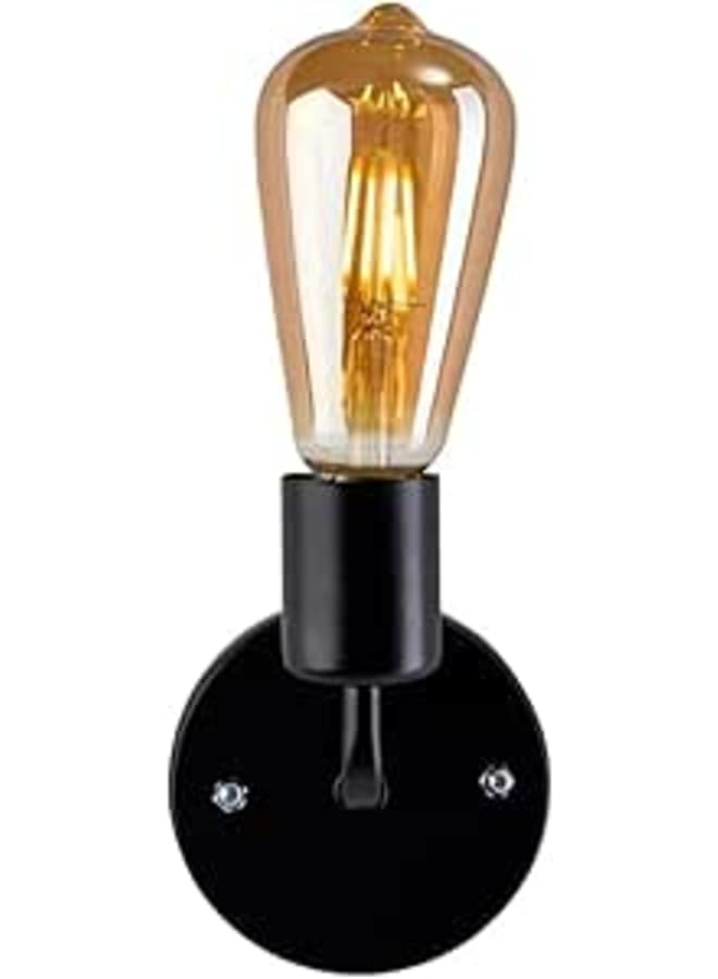 Mishkah Lighting Modern Candlestick, Metal, Black
