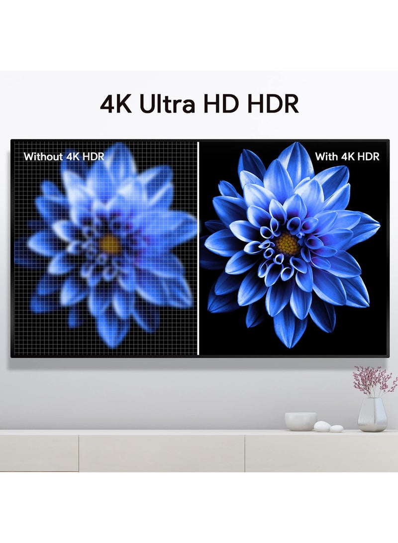 Zikra عصا تلفاز أندرويد، عصا معتمدة من جوجل لجهاز بث 4K، جهاز جوجل كروم كاست، عصا تلفاز ذكية، جهاز بث عالي الدقة مع كابل HDMI وجهاز تحكم عن بعد مع بحث صوتي لـ Netflix، مساعد جوجل - Image 4