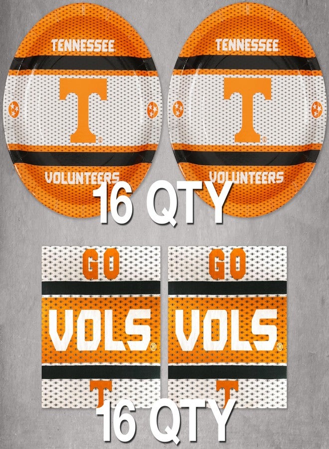 Havercamp University of Tennessee Party Set for 16 guests! Includes 16 of each Dinner Plates and Napkins - Great Volunteer Décor for Birthdays, Graduation, Reunions, Tailgate - by Havercamp - Image 2