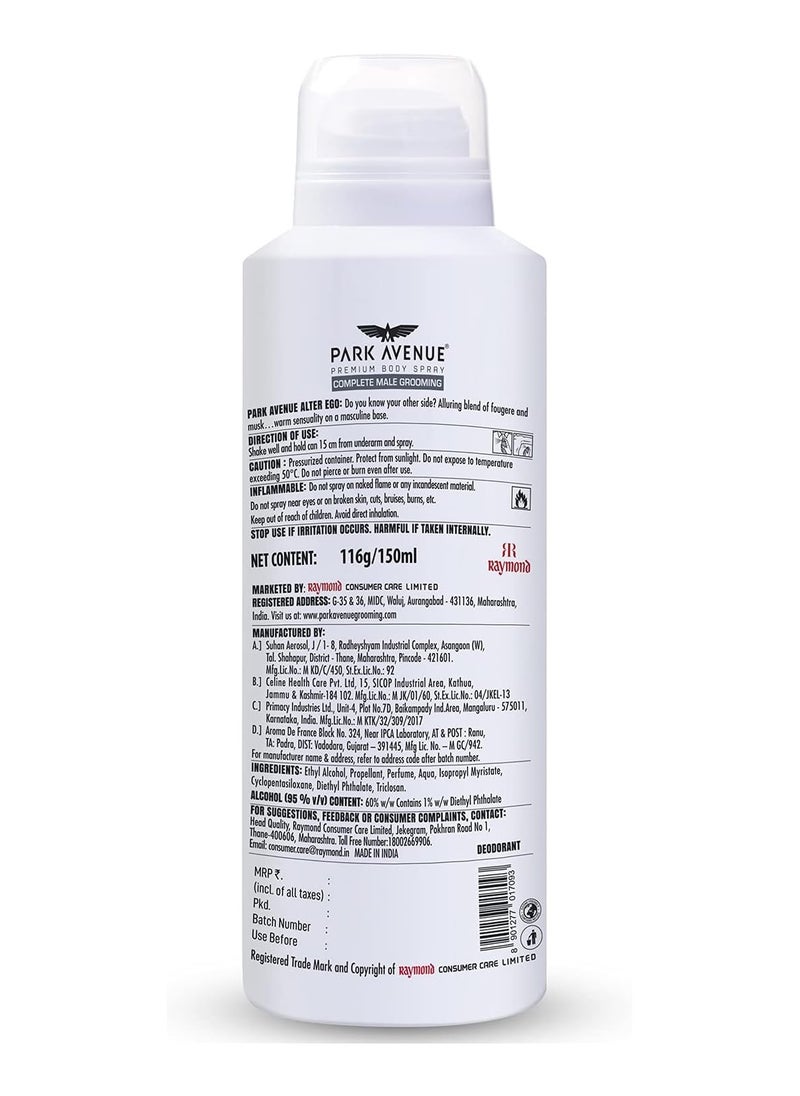 Park Avenue Spray Deo For Men, Voyage Signature, 150ml