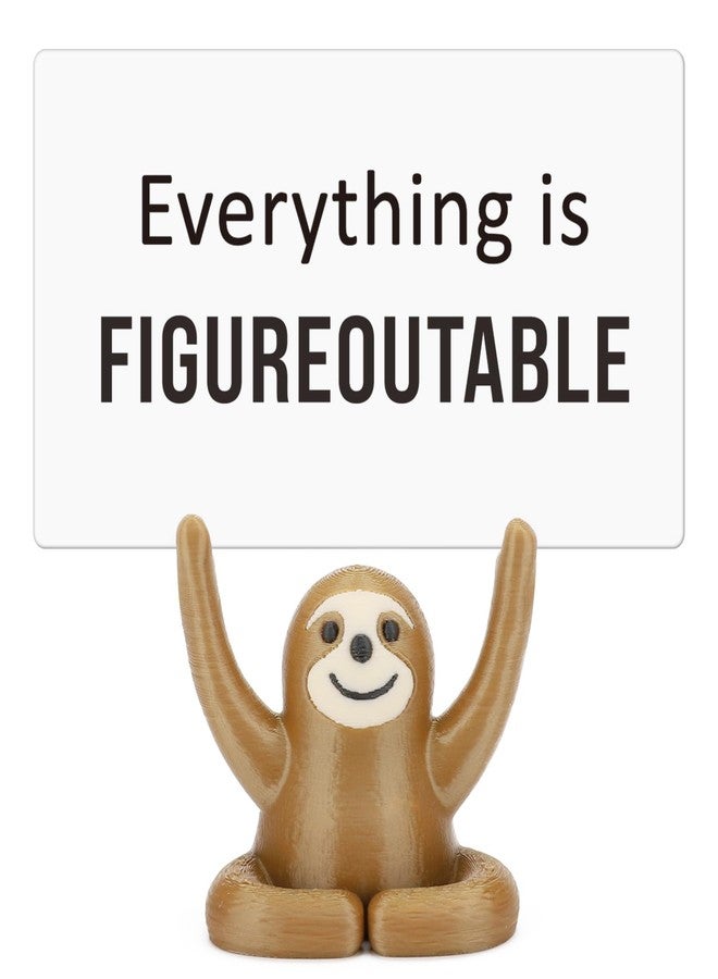 Jettryran Mini Positive Sloth Emotional Cheer Support Unique Woman Funny Easter Birthday Gifts Get Well Soon Self Care Gifts for Women Men Teacher Coworker Best Friend Mom Sister Friendship Office Desk Decor - Image 1