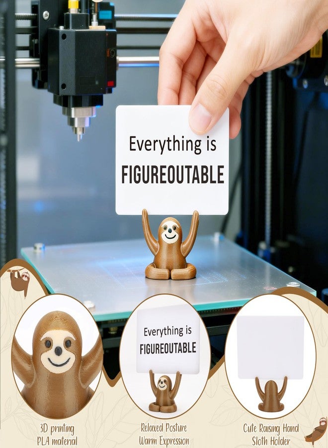 Jettryran Mini Positive Sloth Emotional Cheer Support Unique Woman Funny Easter Birthday Gifts Get Well Soon Self Care Gifts for Women Men Teacher Coworker Best Friend Mom Sister Friendship Office Desk Decor - Image 4