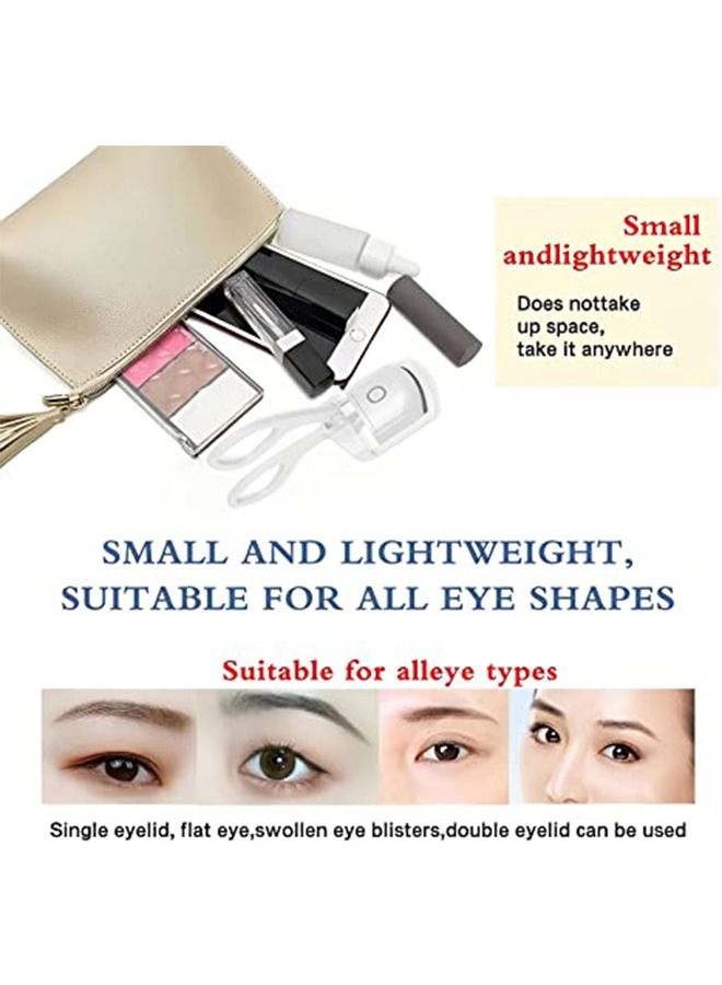Generic Rechargeable Handheld Electric Eyelash Curler White  - Image 4