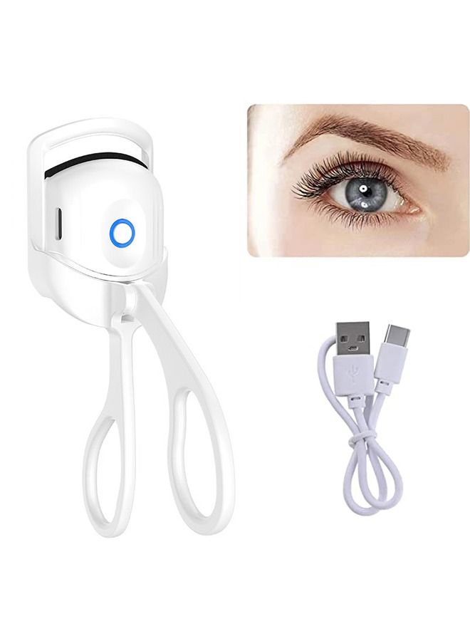 Generic Rechargeable Handheld Electric Eyelash Curler White  - Image 1