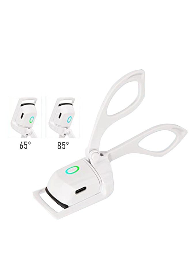 Generic Rechargeable Handheld Electric Eyelash Curler White  - Image 2