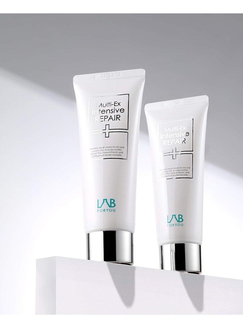 LAB FOR YOU Lab for you] Multi-Ex Intensive Repair | Madecassoside 5,000ppm | Panthenol 2.5% | Calm Irritated and Sensitive Skin | Facial Moisturizer | Real Cica cream | Skin barrier repair | 2.36fl.oz  - Image 2