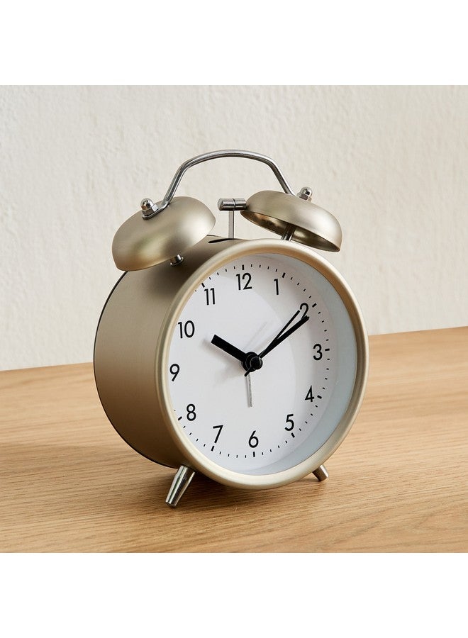 Home Box Mido Metal Twin Bell Alarm Clock 13.5 X 5.8 X 9.8 Cm  - Image 1