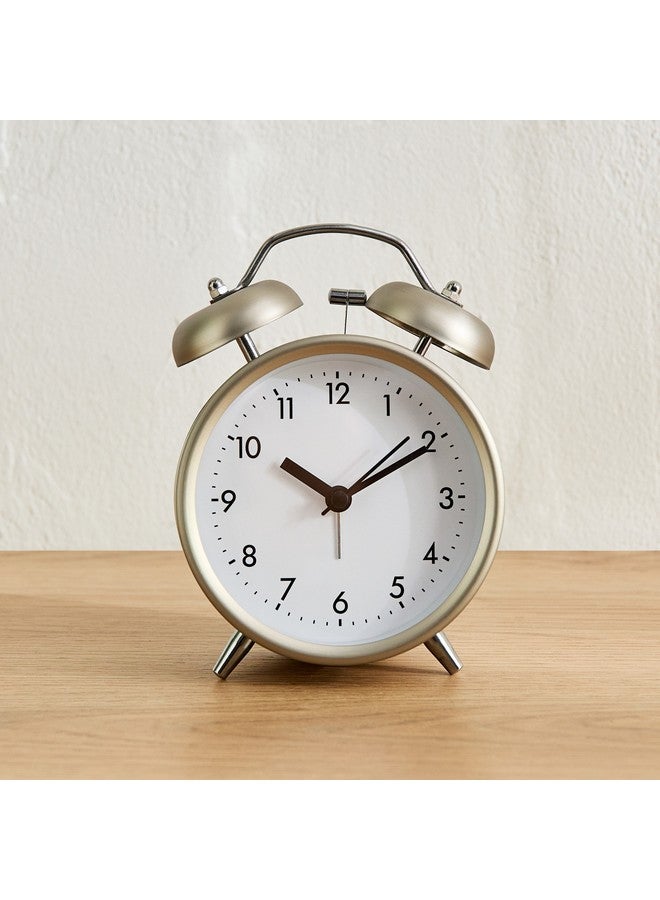 Home Box Mido Metal Twin Bell Alarm Clock 13.5 X 5.8 X 9.8 Cm  - Image 2