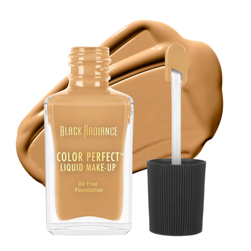 Black Radiance Color Perfect Liquid Full Coverage Foundation Makeup, Butter Scotch, 1 Fl Oz - Image 1