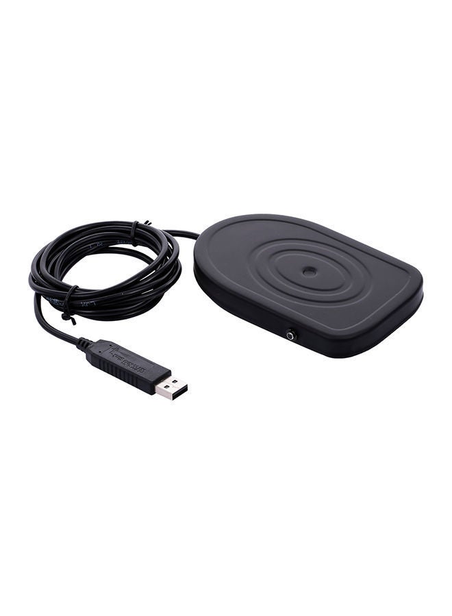 NIBEMINENT USB Metal Foot Switch Operated Pedal Controller Mouse Black  - Image 1