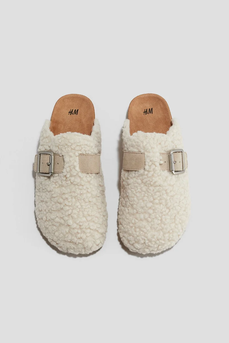 H&M Teddy slippers