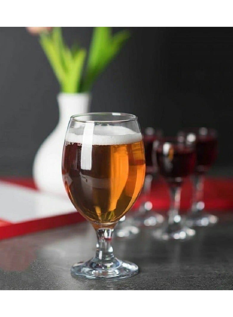 Pasabahce 6 Pieces G4U Siena Beer Glass Set 400 Ml, 160 Mm Height, 68 Mm Diameter Clear - Image 4