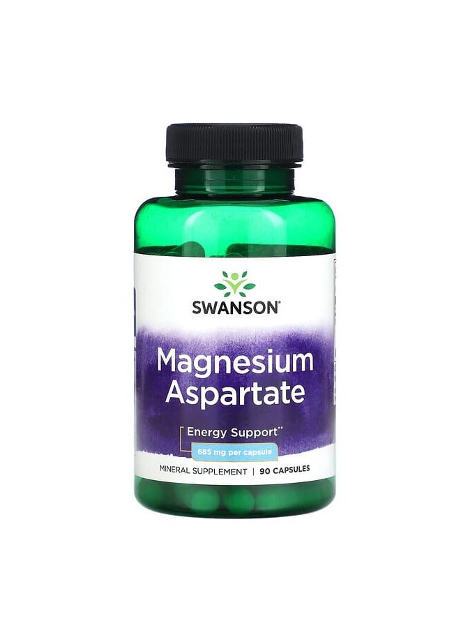 Magnesium Aspartate, 685 mg, 90 Capsules