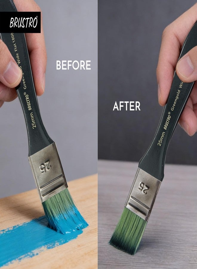 Brustro Brush Restorer | 100 ml (75ml+25ml Free), Non- Toxic, Plant-Based | Ideal for Natural and Synthetic Bristles, Oil and Acrylic Paints, Professional Artists and Fine Art Students - Image 5