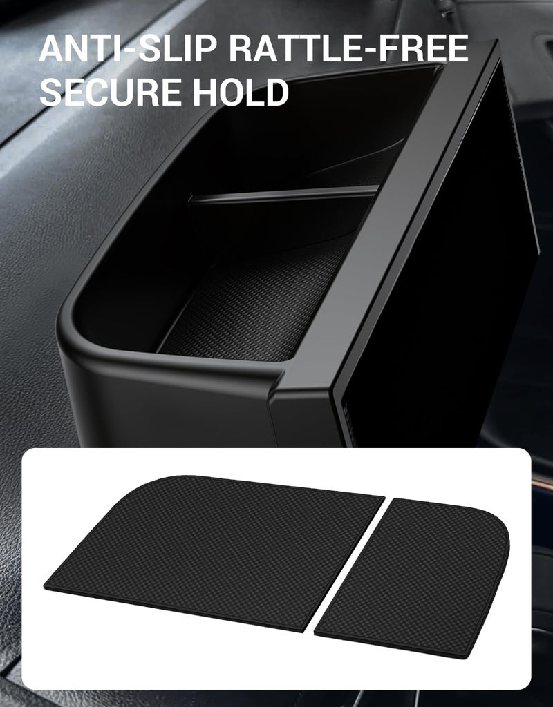 Ecarzo 8.0 inches Screen Dash Tray Phone Holder for Toyota Sienna 2025 2026, Custom Fit Behind Screen Dashboard Organizer, Dash Console Storage Tray with Non-Slip Liner (NOT for 12.3-Inch Display) - Image 4