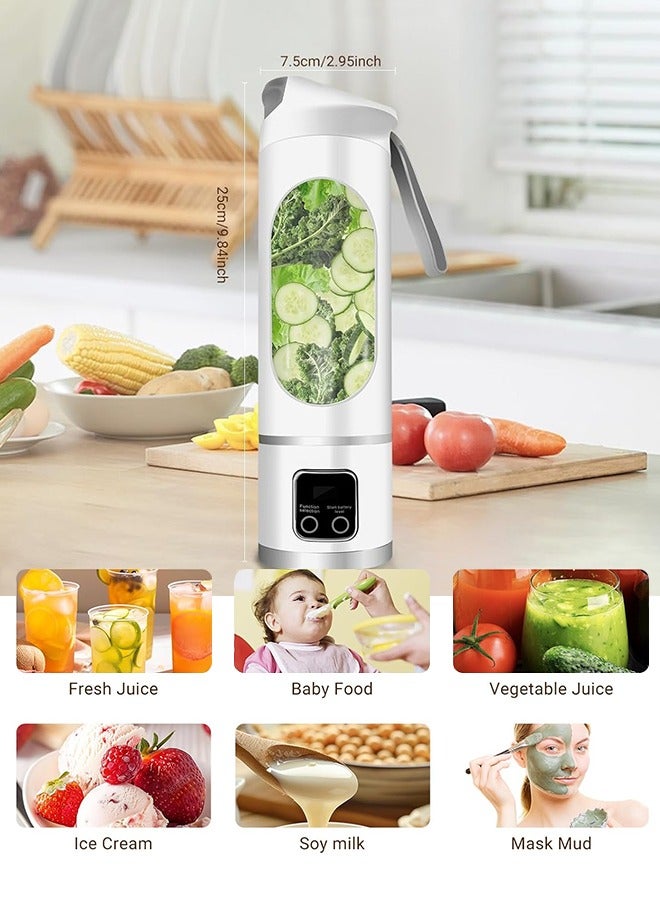 أبيكس خلاط محمول، خلاط شخصي هز وانزلاق، خلاط صغير قابل لإعادة الشحن،، مع غطاء سفر للمنزل/المطبخ/صالة الألعاب الرياضية ,الأبحاث المتعلقة ب محمول عصارة الفاكهة خلاط - Image 5