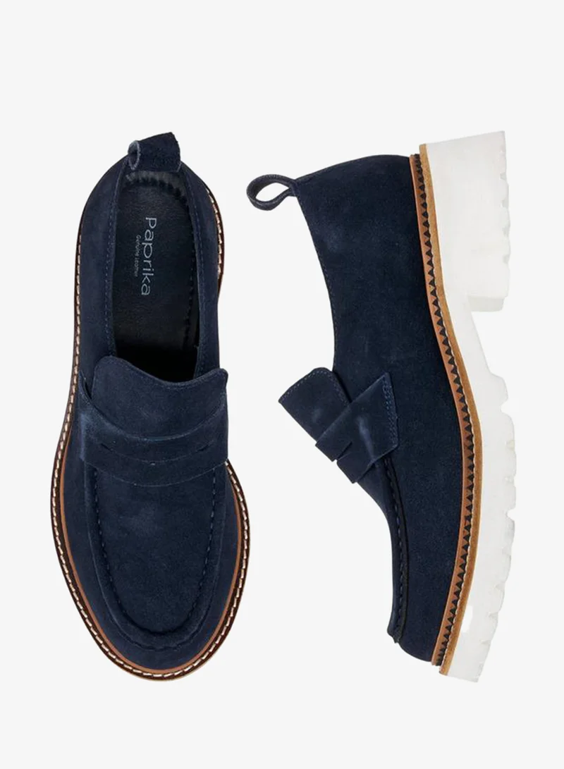 Paprika Women Slip-On Leather Loafers