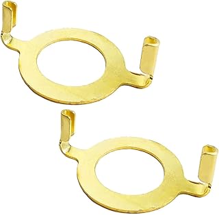 Hyamass Hyamass 2Pcs E26 Lamp Harp Saddle Base Lampshade Holder 1-7/16" (36 mm) Non-Slip UNO Collar Adapter for E26 Threaded  - Image 1