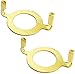 Hyamass Hyamass 2Pcs E26 Lamp Harp Saddle Base Lampshade Holder 1-7/16" (36 mm) Non-Slip UNO Collar Adapter for E26 Threaded  - Image 2