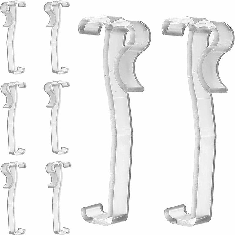 Valance Clips 10pcs 3 Window Blinds Hidden Clip Clear Plastic for Horizontal Blinds Valance Retainer Holder