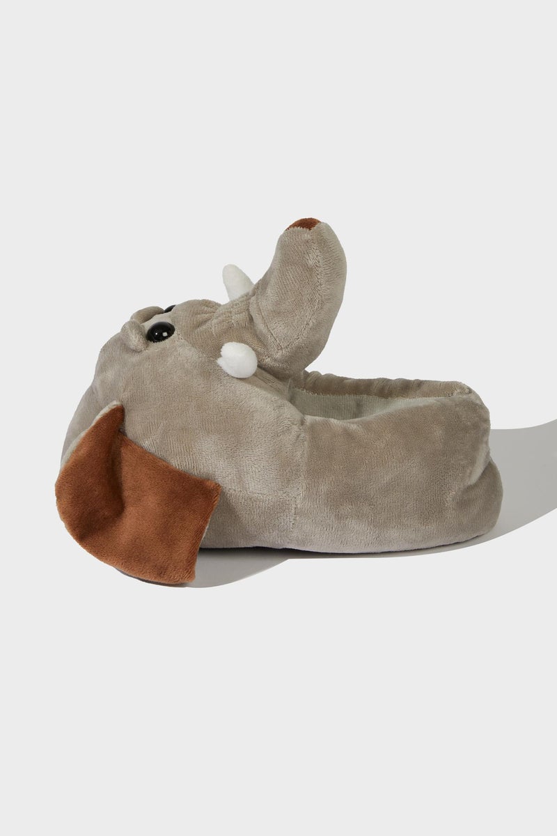 DeFacto Grey Boy Boy Elephant Themed Flat Sole Home Boots Casual - Image 3