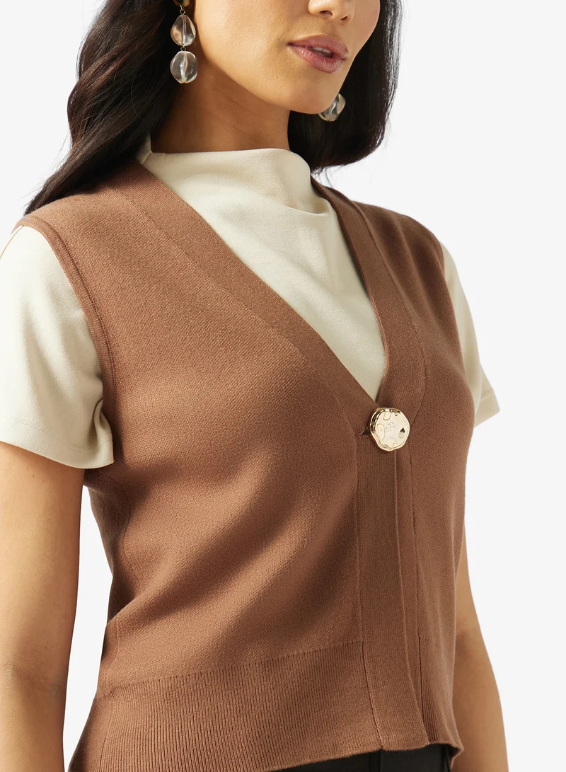 Vero Moda  Casual Sleeveless V-Neck Vest for Women | Best Price UAE