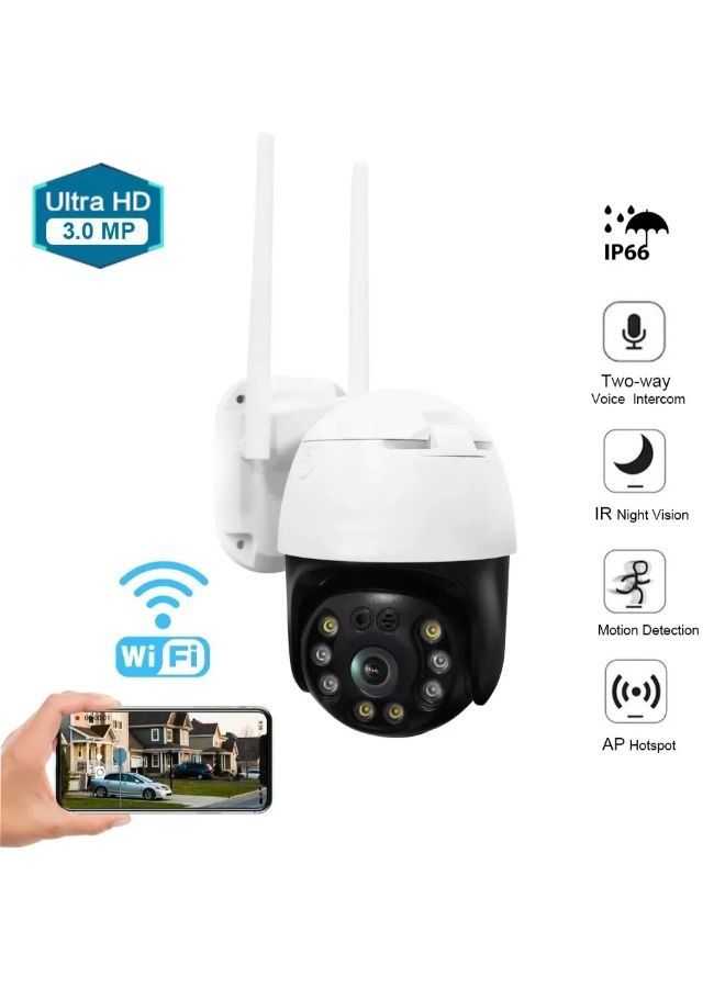 Outdoor Camera WiFi Security IP Camera 3MP Home Surveillance Camera - Image 1