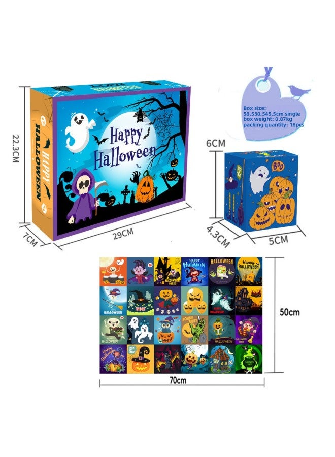 Loquat Cross Border  Puzzle Ghost Pumpkin Witch Paper DIY Puzzle Boys Girls Puzzle Puzzle-Specifications:GL-90 - Image 1