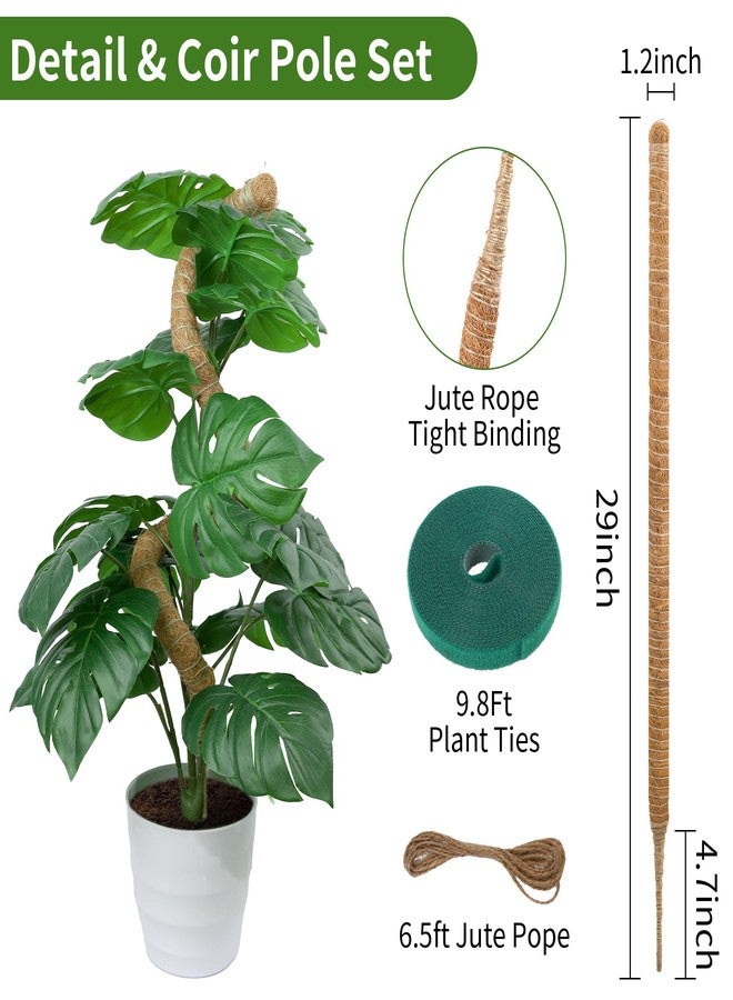 LveSunny 29 Inch Moss Pole, Bendable Moss Pole for Plants Monstera - Image 2
