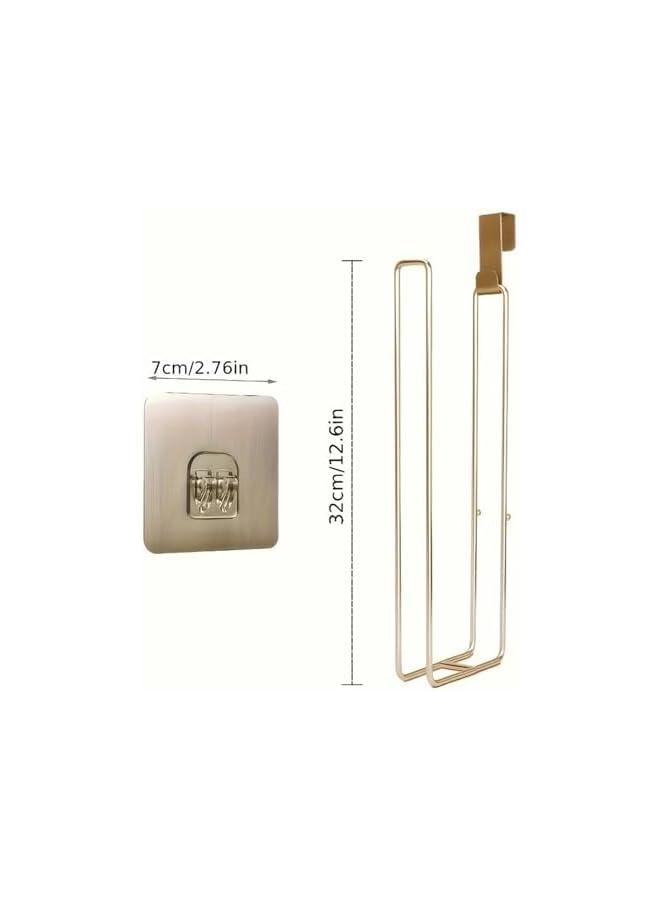 S-TOP Toilet Paper Holder Wall Mount, Heavy Duty Iron Rust-Proof Roll Tissue Organizer Storage Rack, Space Saving for Bathroom, Kitchen, and Public Use - Image 5