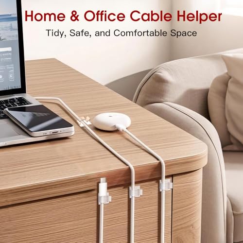 Latoxcaa 120PCS Heavy-Duty Adhesive Cable Clips, Clear Traceless Cord Organizer & Wire Holders for Wall, Desk, Car, LED Strips and Outdoor Lights (Small) - Image 3