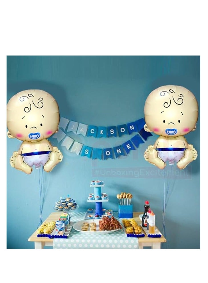 PARTY FUN Baby Boy Foil Balloon Celebrate the Arrival of Your Little Prince - Image 3