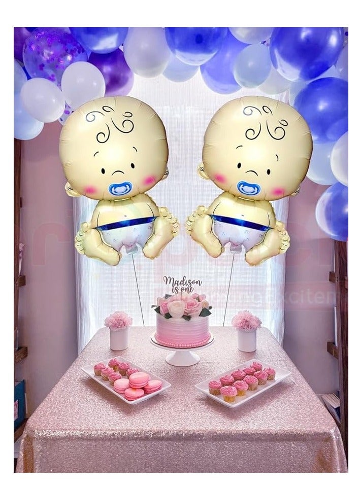 PARTY FUN Baby Boy Foil Balloon Celebrate the Arrival of Your Little Prince - Image 2
