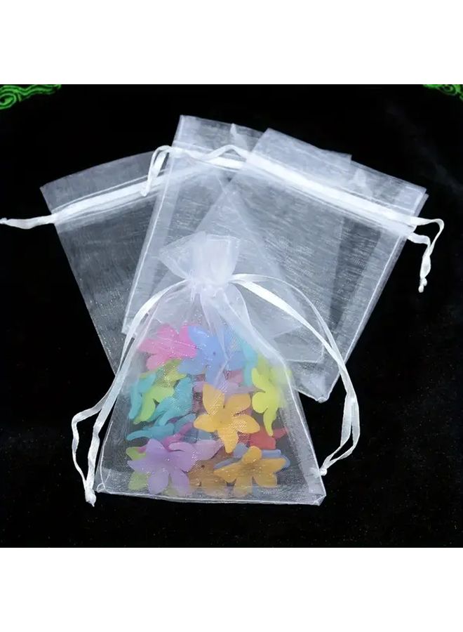 100pcs Mesh Bags Wine Red Gauze Bag 3.94 By 5.91inch Reusable Colorful Storage Pouches Breathable Fabric Bags Suitable For Jewelry Accessories Gems Birthday Gifts Holiday Presents Party Favors - Image 2